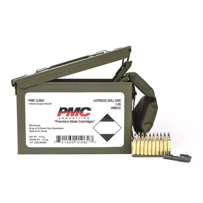 PMC 5.56 55gr FMJ Ammo 840rd | Prepper Gun Shop